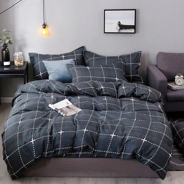 bedding sets set pillowcase duvet cover single double king 220x240 size bedclothes quilt bed sheet gray plaid
bedding sets set pillowcase duvet cover single double king 220x240 size bedclothes quilt bed sheet gray plaid