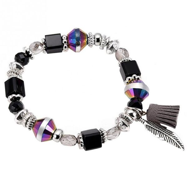 beaded, strands crystal tassel pendant beaded bracelet girl lovely pink charm jewelry ornament accessaries personality bohemian style, Black
beaded, strands crystal tassel pendant beaded bracelet girl lovely pink charm jewelry ornament accessaries personality bohemian style, Black