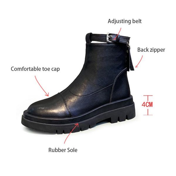 boots motorcycle women's autumn and winter single fashion cotton shoes plush short zipper femmes chaussures, Black
boots motorcycle women's autumn and winter single fashion cotton shoes plush short zipper femmes chaussures, Black