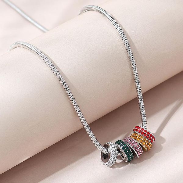 pendant necklaces selling jewelry wholesale colorful ring retro versatile long necklace female european and american exotic sweater chain, Silver
pendant necklaces selling jewelry wholesale colorful ring retro versatile long necklace female european and american exotic sweater chain, Silver