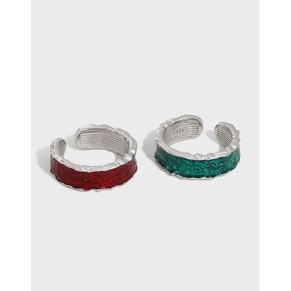 cluster rings shanice real s925 sterling silver open ring red green irregular micro-inlay glue punk hip hop opening adjustable statement, Golden;silver
cluster rings shanice real s925 sterling silver open ring red green irregular micro-inlay glue punk hip hop opening adjustable statement, Golden;silver