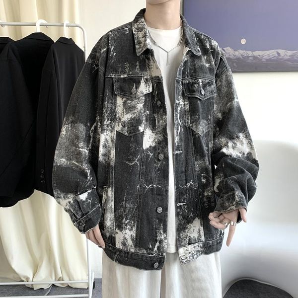 men's jackets fashion jacket men jean motorcycle denim mens goth streetwear, Black;brown
men's jackets fashion jacket men jean motorcycle denim mens goth streetwear, Black;brown