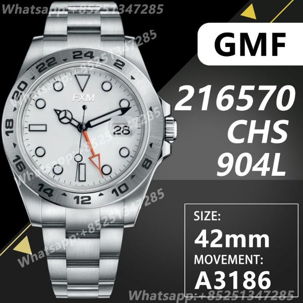 wristwatches men's automatic mechanical watch explorer ii 42mm 216570 gmf 1:1 edition black dial on bracelet a3186 chs, Slivery;brown
wristwatches men's automatic mechanical watch explorer ii 42mm 216570 gmf 1:1 edition black dial on bracelet a3186 chs, Slivery;brown