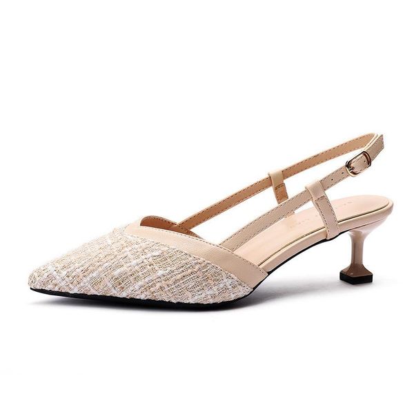 dress shoes women sandals ladies flock buckle strap 5cm thin high heels pointed toe shallow back sandal for size 35-42, Black
dress shoes women sandals ladies flock buckle strap 5cm thin high heels pointed toe shallow back sandal for size 35-42, Black