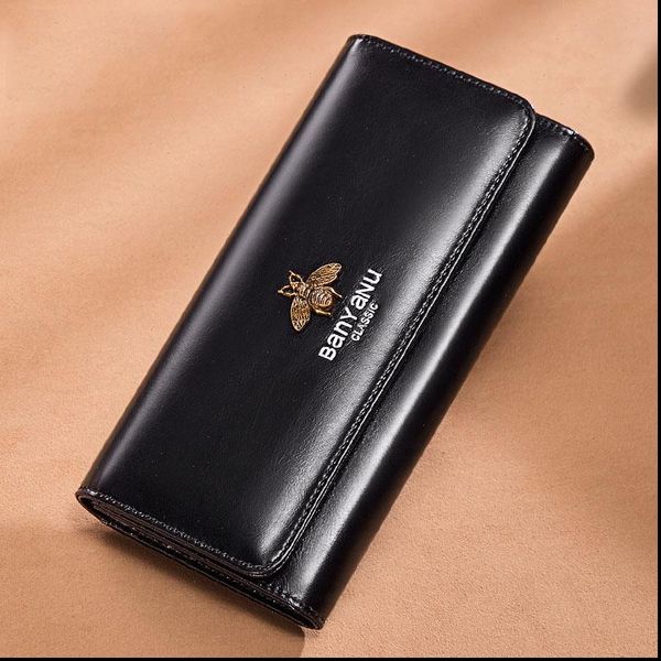 genuine leather wallet womens brand hasp coin purse long ladies wallets bee phone female card holder, Red;black
genuine leather wallet womens brand hasp coin purse long ladies wallets bee phone female card holder, Red;black