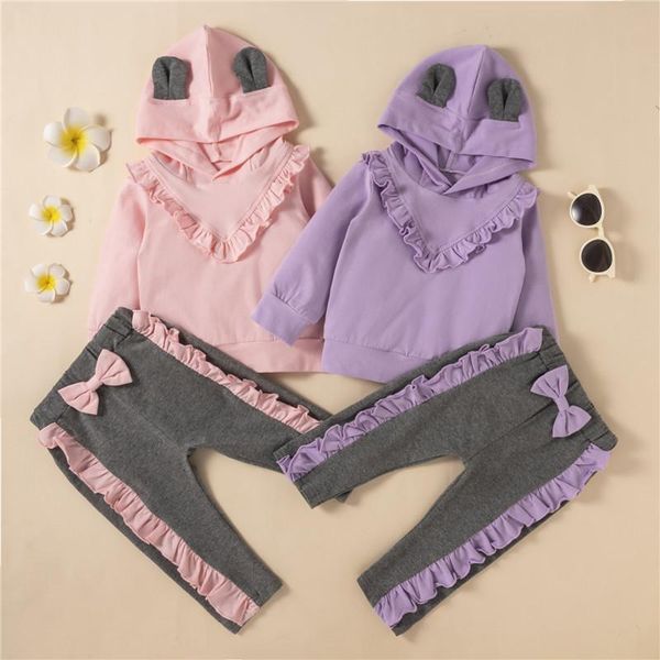 clothing sets 0-24m baby girls 2pcs fall outfit casual long sleeve ruffle hooded bowknot pants set infant pink purple spring autumn, White
clothing sets 0-24m baby girls 2pcs fall outfit casual long sleeve ruffle hooded bowknot pants set infant pink purple spring autumn, White