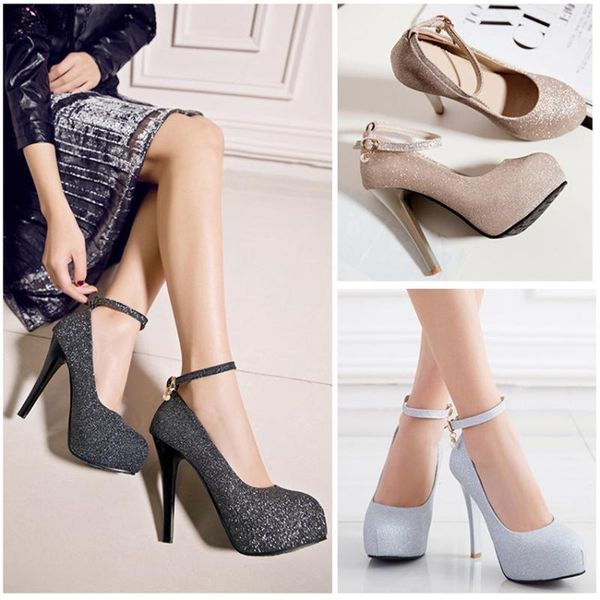 dress shoes kolnoo handmade womens high heels pumps buckle ankle strap platform round-toe evening party fashion court, Black
dress shoes kolnoo handmade womens high heels pumps buckle ankle strap platform round-toe evening party fashion court, Black