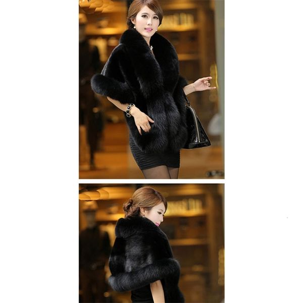 women's jackets coats large fur shawl haining fox autumn and winter coat bride cape looks thin imitation mink woman ypck, Black;brown
women's jackets coats large fur shawl haining fox autumn and winter coat bride cape looks thin imitation mink woman ypck, Black;brown