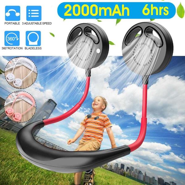 electric fans mini portable hanging neck band fan usb rechargeable double air cooler desk neckband for traveling outdoor sport office
electric fans mini portable hanging neck band fan usb rechargeable double air cooler desk neckband for traveling outdoor sport office