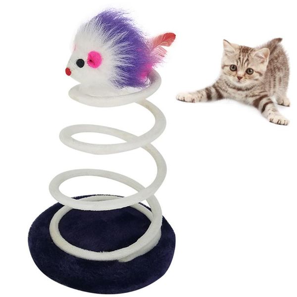 cat toy interactive plush climbing tree training mouse toys