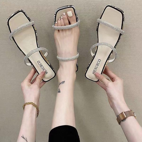 french back sandals for women's summer 2021 chain square toe heels with chunky pumps dress shoes, Black
french back sandals for women's summer 2021 chain square toe heels with chunky pumps dress shoes, Black