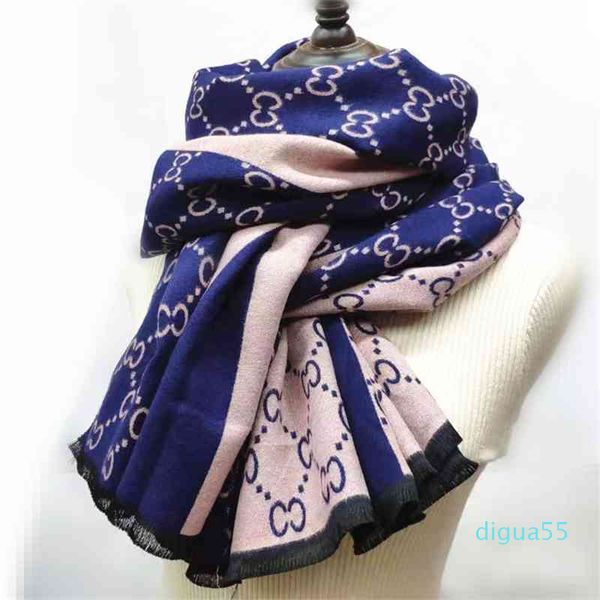 fasshion cashmere scarf autumn and winter thickened jacquard letter double-sided brushed women's versatile warm shawl, Blue;gray
fasshion cashmere scarf autumn and winter thickened jacquard letter double-sided brushed women's versatile warm shawl, Blue;gray