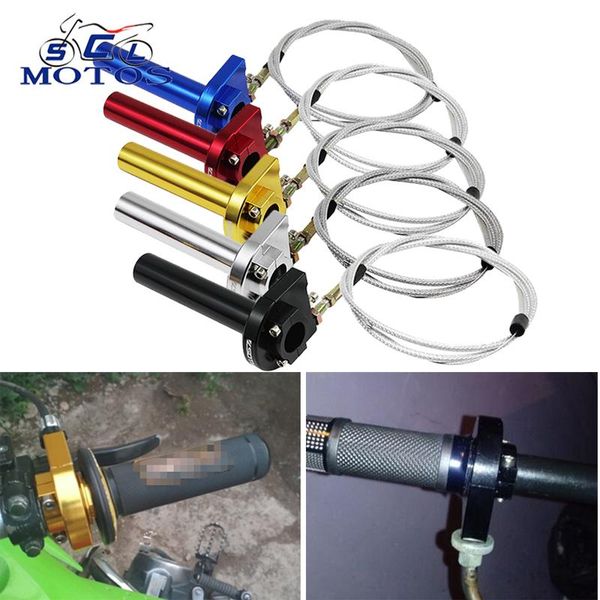 parts sclmotos - 22mm 7/8" aluminum accelerator throttle twist grips with cable handlebars motor moped scooter dirt bike cafe racer
parts sclmotos - 22mm 7/8" aluminum accelerator throttle twist grips with cable handlebars motor moped scooter dirt bike cafe racer