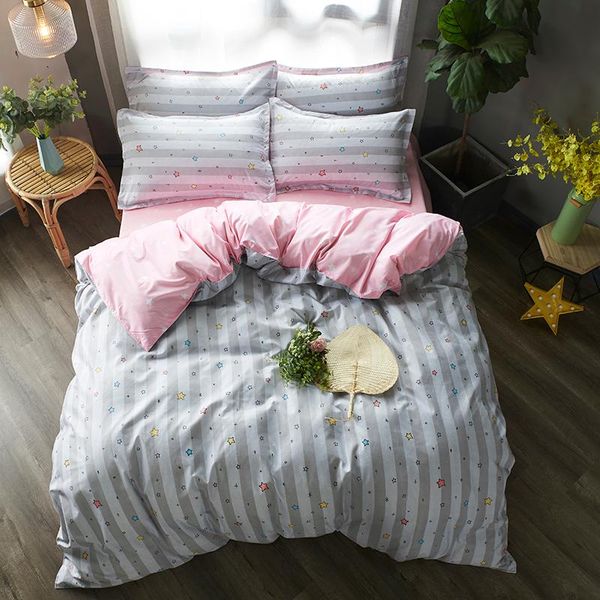 bedding sets cartoon star bed linen girls striped duvet cover set pink sheet pillowcase 3/4 pcs twin full king lovely
bedding sets cartoon star bed linen girls striped duvet cover set pink sheet pillowcase 3/4 pcs twin full king lovely