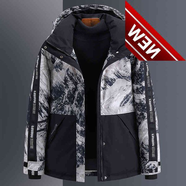 camouflage down jacket winter new white duck fashion trend men's thick warm coat brand print for cold weather, Black
camouflage down jacket winter new white duck fashion trend men's thick warm coat brand print for cold weather, Black