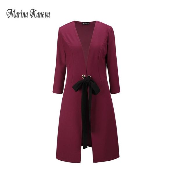 women's trench coats v neck rose red women coat work wear wine female knee length with belts office outerwear autumn elegant, Tan;black
women's trench coats v neck rose red women coat work wear wine female knee length with belts office outerwear autumn elegant, Tan;black