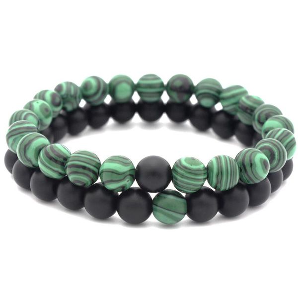 link, chain beaded bracelet 8mm matte black frosted stone malachite couple beads bangle charm yoga for jewelry
link, chain beaded bracelet 8mm matte black frosted stone malachite couple beads bangle charm yoga for jewelry