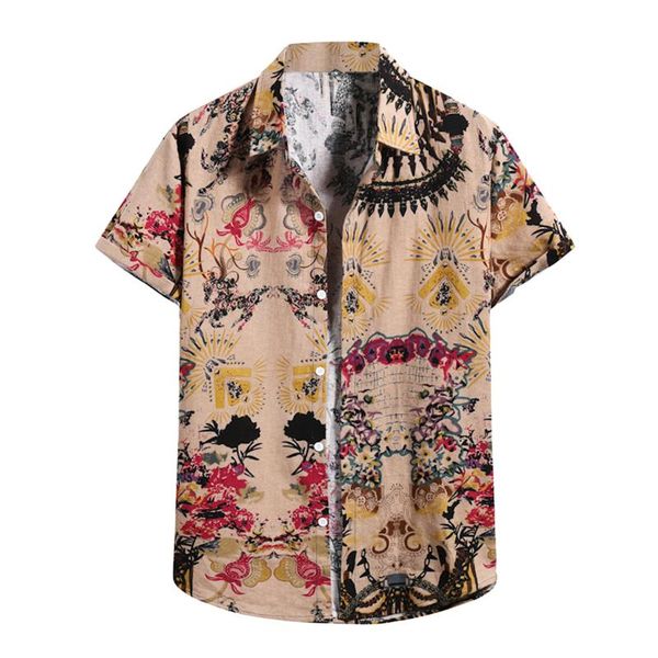 men's casual shirts hawaiian shirt bohemian print short sleeve turn-down collar harajuku beach chemise homme, White;black
men's casual shirts hawaiian shirt bohemian print short sleeve turn-down collar harajuku beach chemise homme, White;black