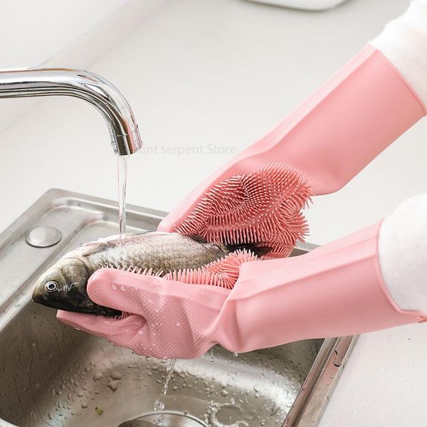 disposable gloves silicone cleaning magic dishwashing scrubber dish washing rubber scrub kitchen pet grooming 1pair
disposable gloves silicone cleaning magic dishwashing scrubber dish washing rubber scrub kitchen pet grooming 1pair
