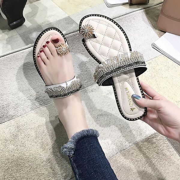handwork shoes fashion women's crystal flat-soled casual sandals summer lady bohemia comfortable ladies, Black
handwork shoes fashion women's crystal flat-soled casual sandals summer lady bohemia comfortable ladies, Black