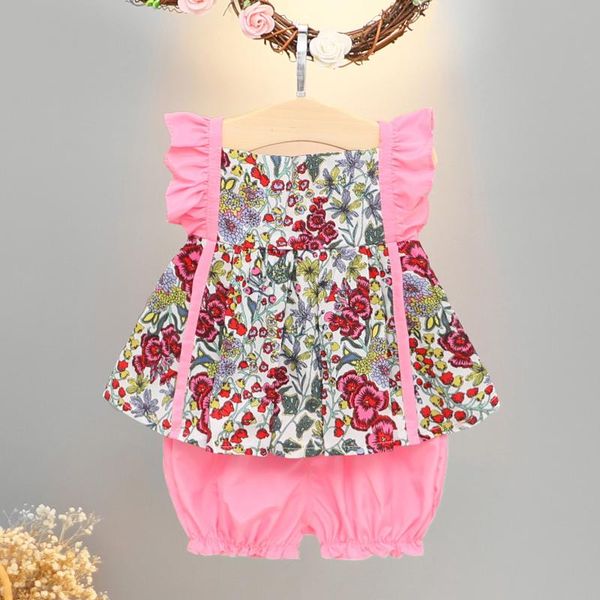 clothing sets born infant baby girls clothes ruffles floral print sleeveless suspenders dress solid shorts outfits 2pc vestiti neonata, White
clothing sets born infant baby girls clothes ruffles floral print sleeveless suspenders dress solid shorts outfits 2pc vestiti neonata, White