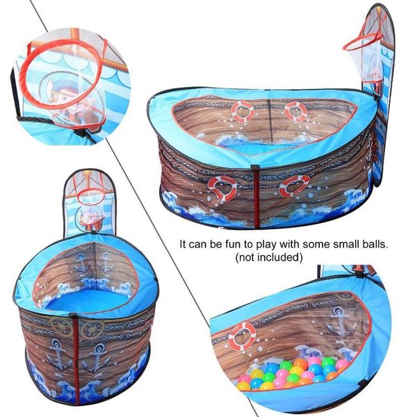 Presale Large Play Tent Toy Playhouse Indoor & Outdoor Garden Foldable Pop Up Play Tent Pirate Ship with Basketball Hoop for Kid
Presale Large Play Tent Toy Playhouse Indoor & Outdoor Garden Foldable Pop Up Play Tent Pirate Ship with Basketball Hoop for Kid