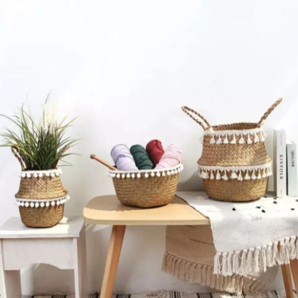 storage baskets rattan basket woven flower pot folding hanging pots with beaded clothes toys laundry home container
storage baskets rattan basket woven flower pot folding hanging pots with beaded clothes toys laundry home container