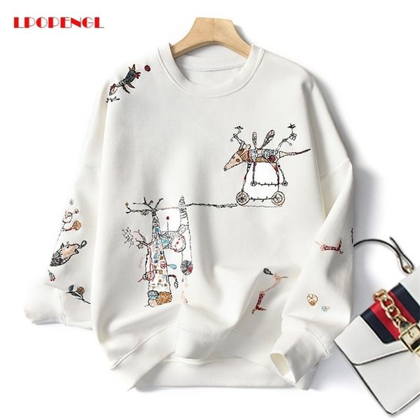 harajuku fashion stitch-embroidered long-sleeved o- neck breathable hoodie casual sweatshirt women spring autumn 210816, Black
harajuku fashion stitch-embroidered long-sleeved o- neck breathable hoodie casual sweatshirt women spring autumn 210816, Black