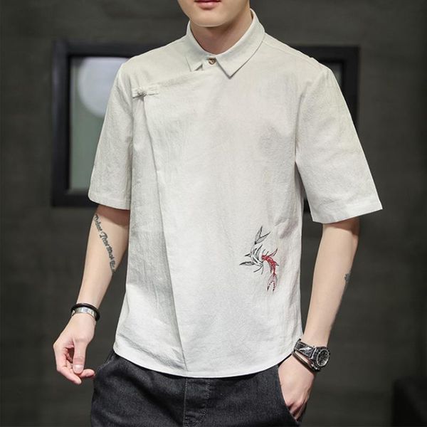men's casual shirts 2021 summer korean retro ins fashion brand comfortable&loose personality all-match, White;black
men's casual shirts 2021 summer korean retro ins fashion brand comfortable&loose personality all-match, White;black