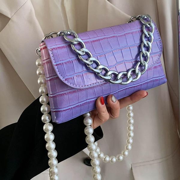 evening bags 2021 summer stone pattern shoulder pu leather handbag simple ladies gradient color pearl chain messenger
evening bags 2021 summer stone pattern shoulder pu leather handbag simple ladies gradient color pearl chain messenger