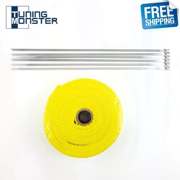 10mx2" fiberglass exhaust pipe header heat wrap resistant downpipe 6 stainless steel ties for motorcycle car manifold & parts
10mx2" fiberglass exhaust pipe header heat wrap resistant downpipe 6 stainless steel ties for motorcycle car manifold & parts