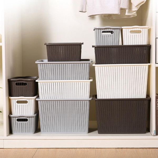 storage baskets japanese-style hollow organizer underwear sundries toy box with lid durable drawer
storage baskets japanese-style hollow organizer underwear sundries toy box with lid durable drawer