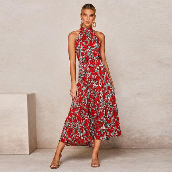 casual dresses elegant women boho floral polka dot print long dress summer off shoulder halter lace up sashes robe maxi party vestidos, Black;gray
casual dresses elegant women boho floral polka dot print long dress summer off shoulder halter lace up sashes robe maxi party vestidos, Black;gray