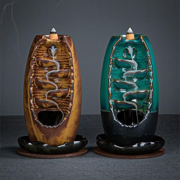 fragrance lamps ceramic backflow waterfall lncense burner indoor antique meditation censer home ornament mountain river handicraft incenses
fragrance lamps ceramic backflow waterfall lncense burner indoor antique meditation censer home ornament mountain river handicraft incenses