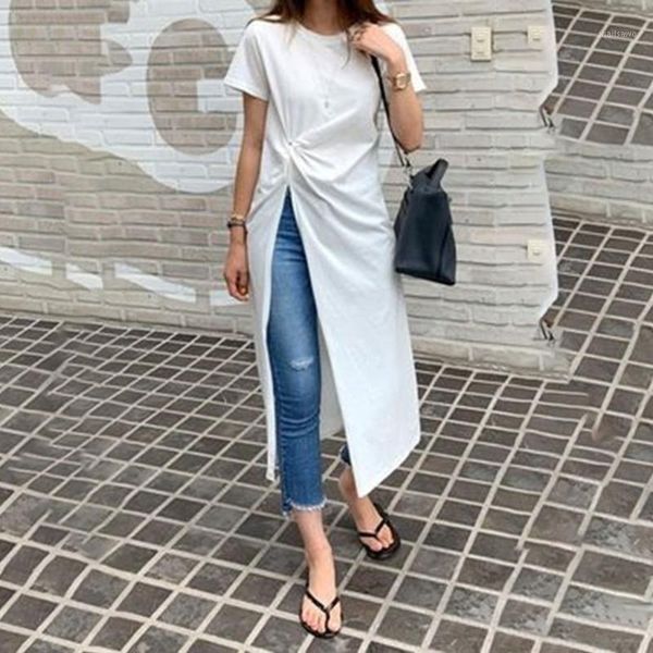 women's t-shirt slim fit classic white black long tshirt chic design side slit women summer short sleeve tees korean japan casual t shi
women's t-shirt slim fit classic white black long tshirt chic design side slit women summer short sleeve tees korean japan casual t shi