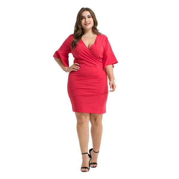 plus size dresses women dress 2021 summer v neck flare half sleeve solid casual midi slim bodycon ladies office pencil, Black
plus size dresses women dress 2021 summer v neck flare half sleeve solid casual midi slim bodycon ladies office pencil, Black