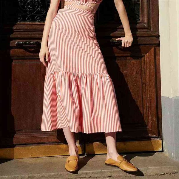 women summer striped a-line skirts za loose sweet poplin high waist female casual street mid-calf skirt clothing 210513, Black;gray
women summer striped a-line skirts za loose sweet poplin high waist female casual street mid-calf skirt clothing 210513, Black;gray