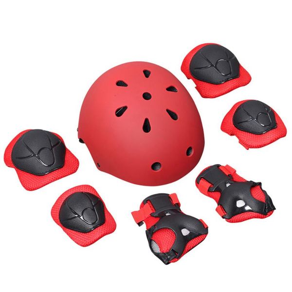 elbow & knee pads 7 pcs children wrist helmet sports safety protective gear skateboard accessories (red), Black;gray
elbow & knee pads 7 pcs children wrist helmet sports safety protective gear skateboard accessories (red), Black;gray