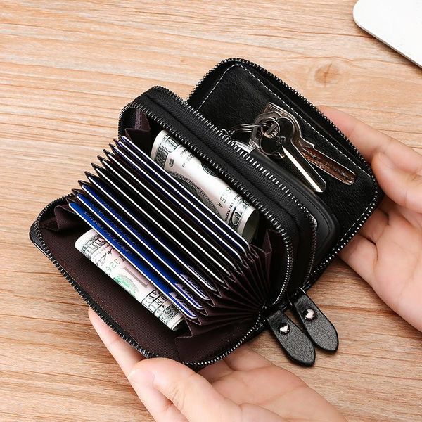 card holders fashion genuine leather cowhide double pull bag multifunction door use car key case coin purse holder wallet, Brown;gray
card holders fashion genuine leather cowhide double pull bag multifunction door use car key case coin purse holder wallet, Brown;gray
