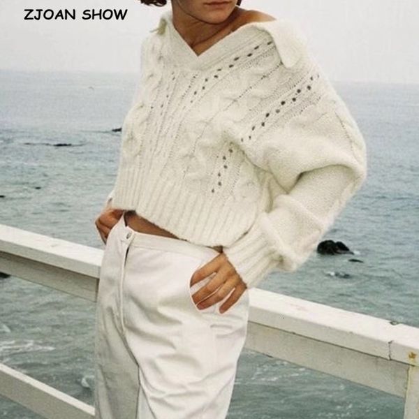 women's sweaters autumn women wrist striped knitting lapel sweater french vintage pullover knitwear long sleeve oversize cropped j, White;black
women's sweaters autumn women wrist striped knitting lapel sweater french vintage pullover knitwear long sleeve oversize cropped j, White;black