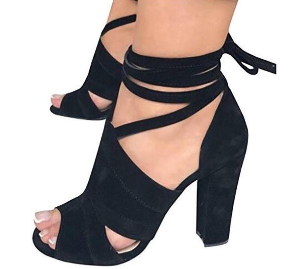 womens summer sandals square heel shoes high heels side empty ankle cross straps open toe sandalias, Black
womens summer sandals square heel shoes high heels side empty ankle cross straps open toe sandalias, Black