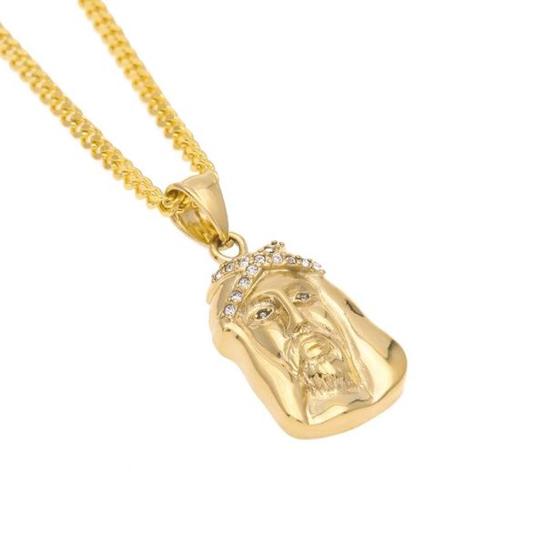 pendant necklaces stainless steel gold color rhinestone jesus necklace mens hip hop 60cm long link chain fashion gifts men jewelry, Silver
pendant necklaces stainless steel gold color rhinestone jesus necklace mens hip hop 60cm long link chain fashion gifts men jewelry, Silver