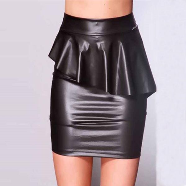 skirts women pu leather skirt mini streetwear casual office work wear bodycon pencil high waist short jupe, Black
skirts women pu leather skirt mini streetwear casual office work wear bodycon pencil high waist short jupe, Black