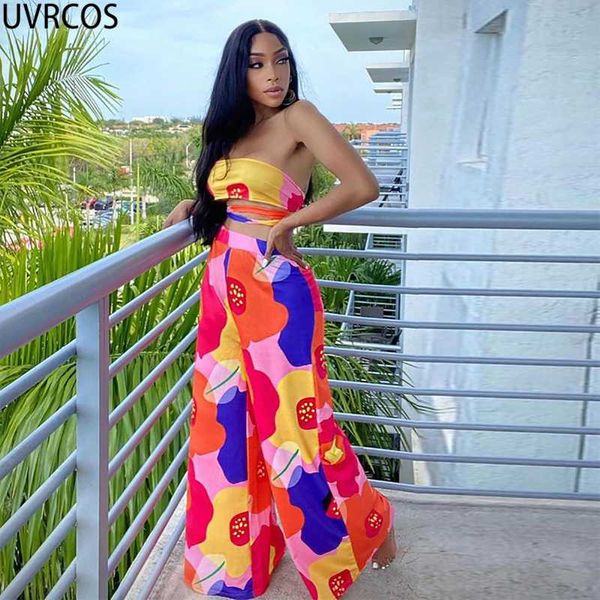 women's two piece pants uvrcos shirt and trouser set for women summer fashion sets strapless lace up crop bra+wide leg tie dye printed, White
women's two piece pants uvrcos shirt and trouser set for women summer fashion sets strapless lace up crop bra+wide leg tie dye printed, White