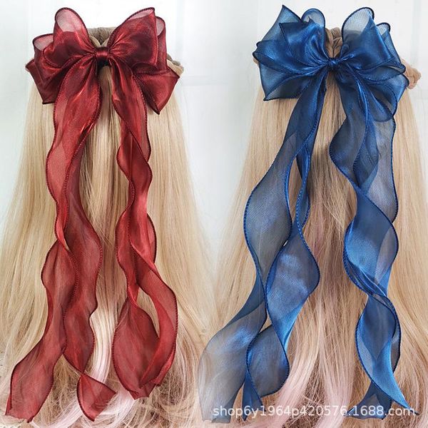 headpieces three-layer oversized bow ribbon lolita yarn hairpin toast wedding hanfu super fairy hair accessories costume headdress, Silver
headpieces three-layer oversized bow ribbon lolita yarn hairpin toast wedding hanfu super fairy hair accessories costume headdress, Silver