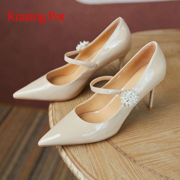 krazing pot 2021 arrival patent leather pointed toe super high heels brand shoes european style mature lady women pumps l16 dress, Black
krazing pot 2021 arrival patent leather pointed toe super high heels brand shoes european style mature lady women pumps l16 dress, Black
