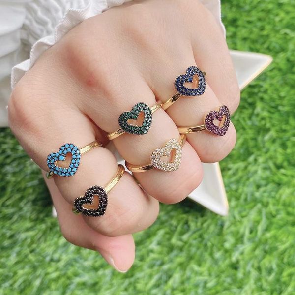 5pcs/lot 2021 design fashion adjustable heart cubic zircon ring for women wedding rings, Slivery;golden
5pcs/lot 2021 design fashion adjustable heart cubic zircon ring for women wedding rings, Slivery;golden