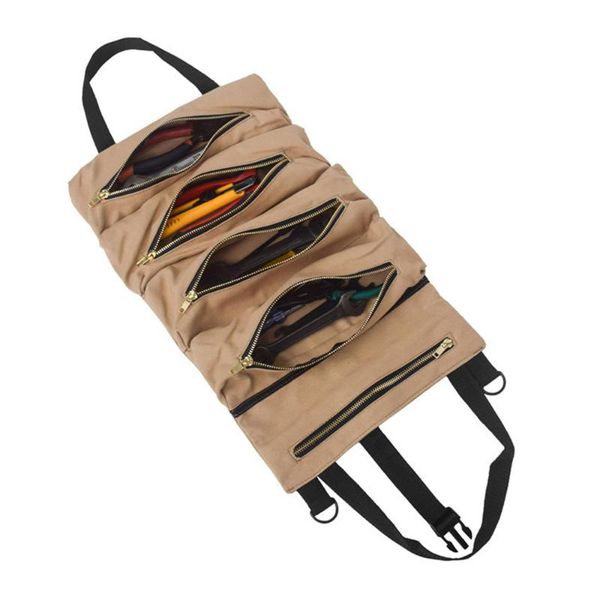 car organizer portable 5 pockets multi-purpose versatile roll tool canvas bag wrench pouch hanging zipper carrier tote
car organizer portable 5 pockets multi-purpose versatile roll tool canvas bag wrench pouch hanging zipper carrier tote