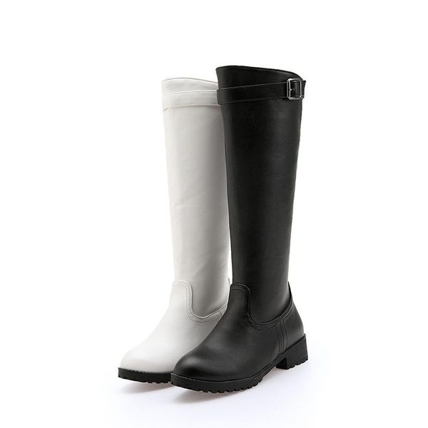 boots style knight autumn winter women increased metal zipper ladies shoes low-heeled non-slip solid color knee high, Black
boots style knight autumn winter women increased metal zipper ladies shoes low-heeled non-slip solid color knee high, Black