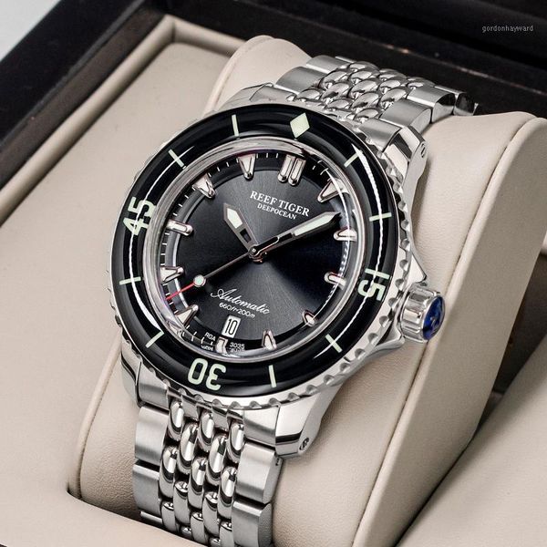 wristwatches reef tiger/rt brand men hanical steel dive watches sapphire crystal bracelet luminous watch waterproof rga3035, Slivery;brown
wristwatches reef tiger/rt brand men hanical steel dive watches sapphire crystal bracelet luminous watch waterproof rga3035, Slivery;brown